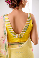 Nora Yellow Silk Blouse